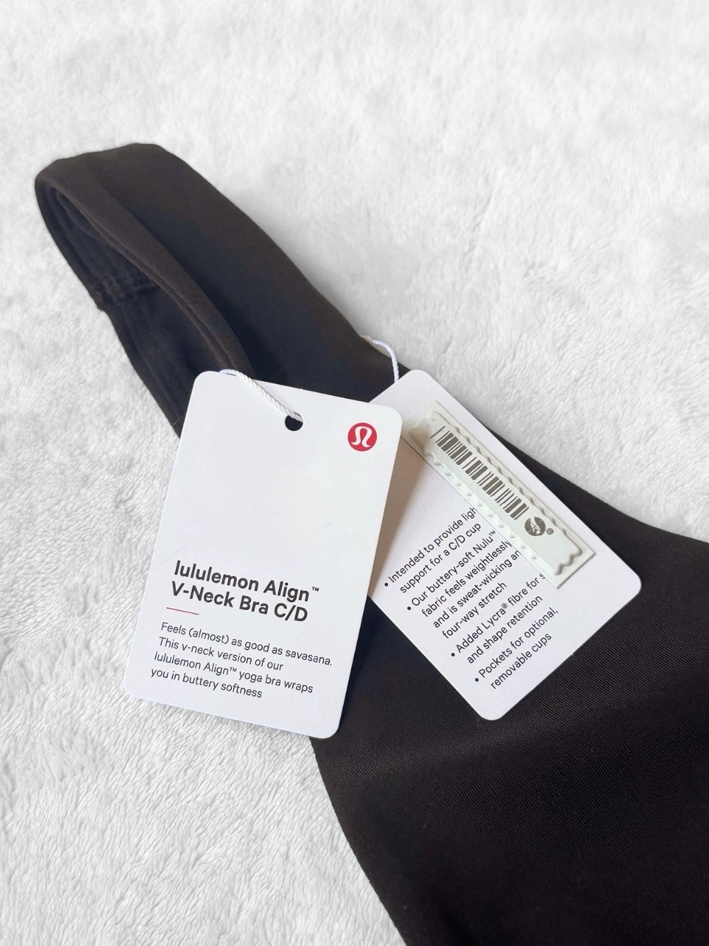 NWT Lululemon Align V-Neck Bra + Fast & Free 25” Leopard Set – Sequoia – Size 4 - Picture 10 of 13